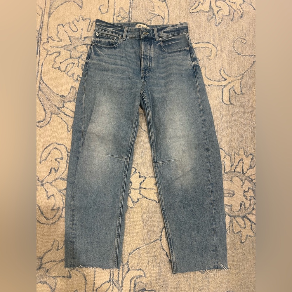 Madewell Darted Barrel-Leg Jean Edmonson wash size 24 - Picture 6 of 11